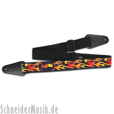 Grover Allman Nylon Guitar Strap "Devil Bart"