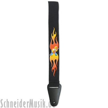 Grover Allman Nylon Guitar Strap \"Homer Flame\"