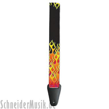 Grover Allman Nylon Guitar Strap \"Hotrod Flames\"