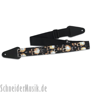 Grover Allman Nylon Guitar Strap "Skulls" ("Biomechanical Skull")