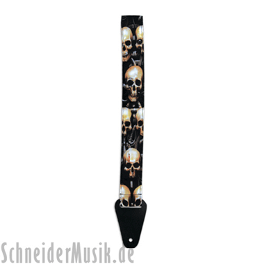 Grover Allman Nylon Guitar Strap \"Skulls\" (\"Biomechanical Skull\")