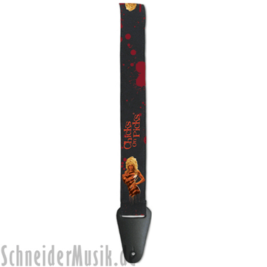 Grover Allman CHICKS ON PICKS Nylon Guitar Strap \"Stroked\"