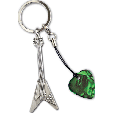 Grover Allman Guitar Keyring "Flying V"