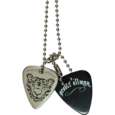 Grover Allman Guitar Pick Necklace, with Pick Pendant "Tiger"