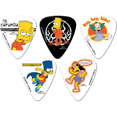 Grover Allman THE SIMPSONS Púas - 5-Pack 2 (5-pack, assorted)