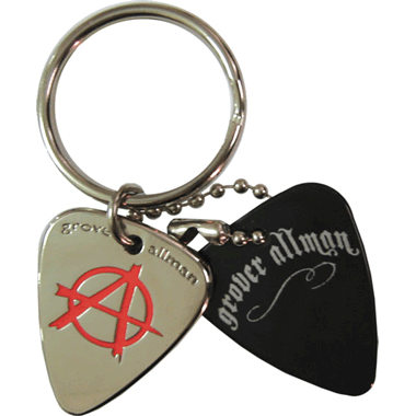Grover Allman Pick Pendant Keyring "Anarchy"