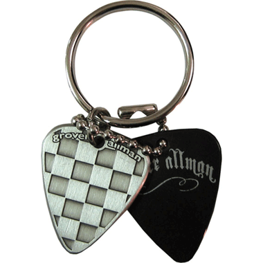 Grover Allman Pick Pendant Keyring "Checker"
