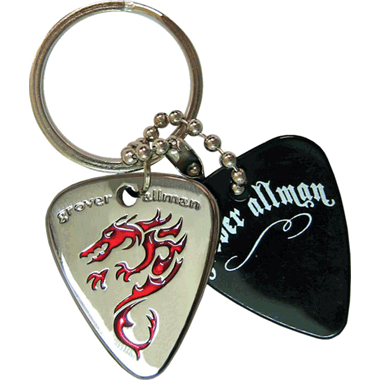 Grover Allman Pick Pendant Keyring "Dragon"