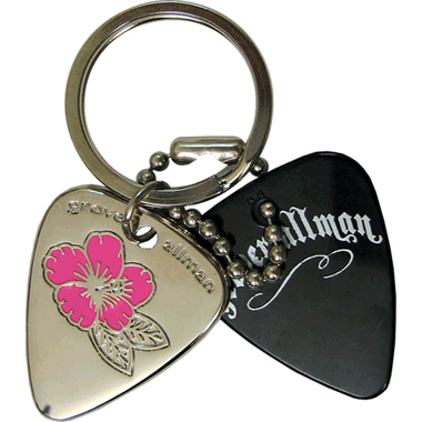 Grover Allman Pick Pendant Keyring "Flower"