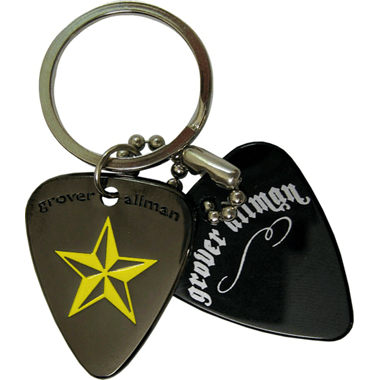 Grover Allman Pick Pendant Keyring "Star"