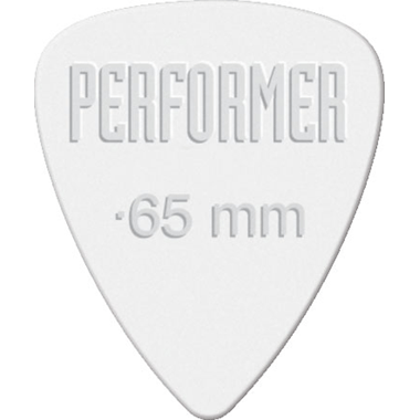 Grover Allman PERFORMER Nylon Picks 0.65mm Light - white (25-pack)