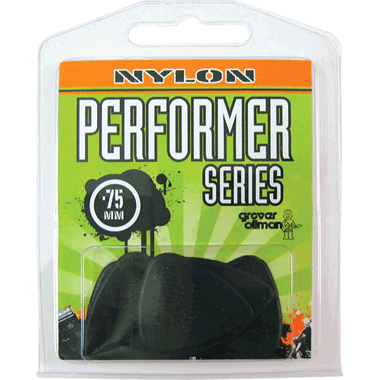 Grover Allman PERFORMER Nylon Púas 0.75mm Medium- negro (5-pack)