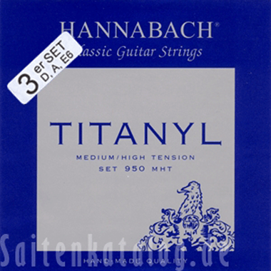 Hannabach 9507 MHT TITANYL Medium/High Tension, 3-Bass Set