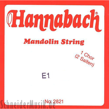 Hannabach 2821011 Mandolin, Loop End, Chrome Steel e''-1 (Par)