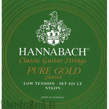Hannabach 825 LT Pure 24 Carat Gold-Plated