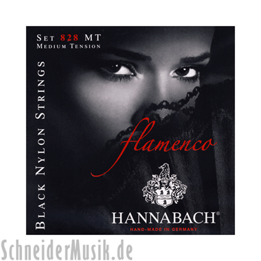 Hannabach 828 MT Flamenco BLACK Set, medium