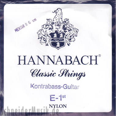 Hannabach 841 MT Double Bass Guitar Set 6-string, Scale 86cm