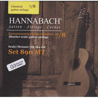 Hannabach 890 MTW 7/8 Children Guitar Set (G3 wound) Scale 62-64cm