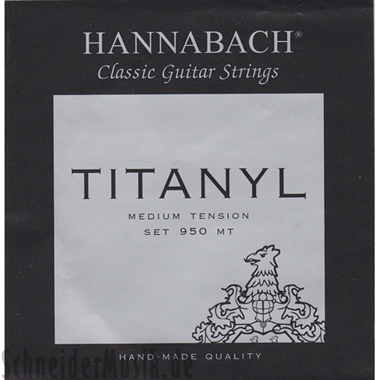 Hannabach 9508 MT TITANYL Medium Tension, 3-Treble Set