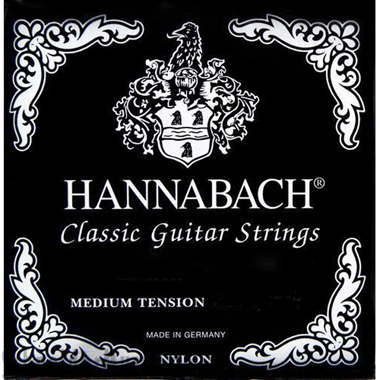 Hannabach 875 MT (Medium Tension) Chrome g-3 wound & polished