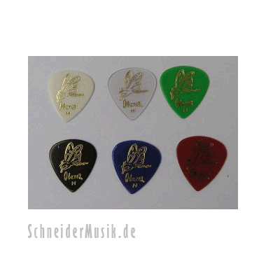 Ibanez BIB16H Classic Design Picks 1.00mm Heavy - Ibanez Butterfly
