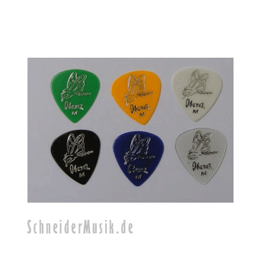 Ibanez BIB16M Classic Design Picks 0.75mm Medium - Ibanez Butterfly