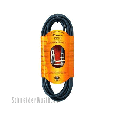 Ibanez DSC10LL Series DS Instrument Cable, right angle - right angle 10Ft. (3.05m) black