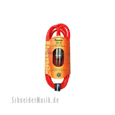 Ibanez DSC20RD Series DS Instrument Cable, straight - straight 20Ft. (6.10m) red, woven