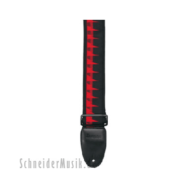 Ibanez GS60ST-RD Guitar Strap "Shark Tooth" red
