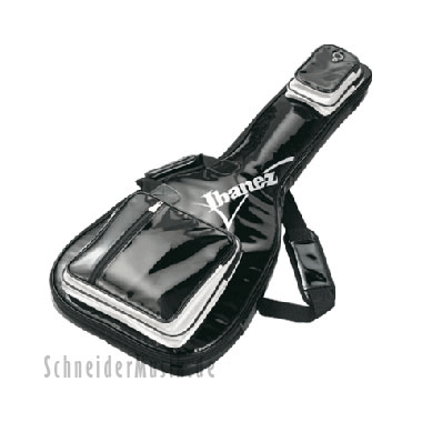 Ibanez ISGE501-BKS Original Gig Bag for E-Guitar, with glossy enamel black/silver
