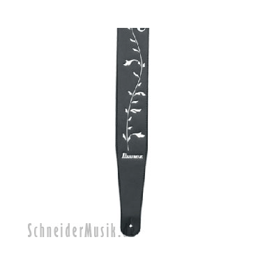 Ibanez LS65TL-BKS Leather Strap "Tree of Life" black/silver