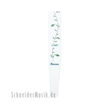 Ibanez LS65TL-WHG Leather Strap "Tree of Life" white/green