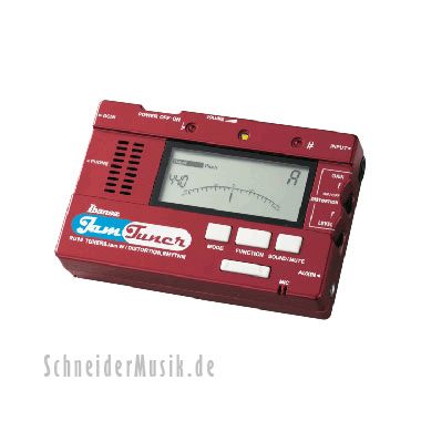 Ibanez RU-10RD Jam Tuner w/ Metronome & Rhythm Play Function red