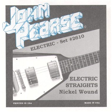 John Pearse 2610 Electric Straights - Pure Nickel Wound