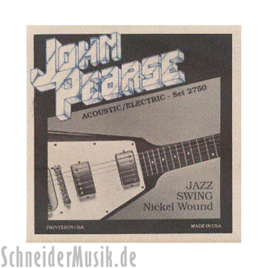 John Pearse 2750 Jazz Swing - Pure Nickel Wound