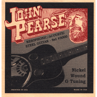 John Pearse 3000 Resophonic/Acoustic Nickel Wound (G-Tuning)