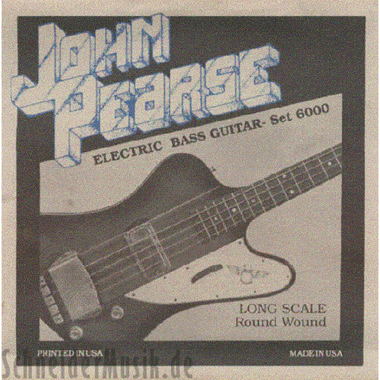 John Pearse 6000 Light - Pure Nickel Roundwound, Long Scale