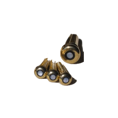 John Pearse KingPins - Set of 6 Bridge Pins +1 End Pin, Brass