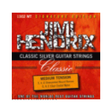 Jimi Hendrix 1302 Classic Guitar Silver Round Wound MT (Medium Tension)