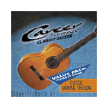 Career Strinx Classic Guitar VALUE PACK (1 extra D4), Normal Tension