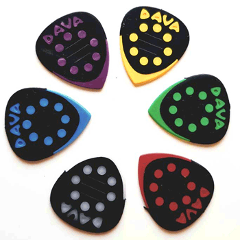 Dava Grip Tips Picks Delrin (6-pack)
