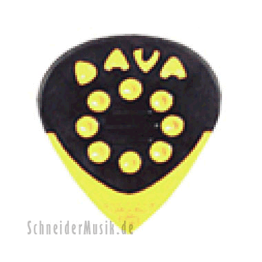 Dava Jazz Grips Picks Nylon / Púas amarillo (6-pack)