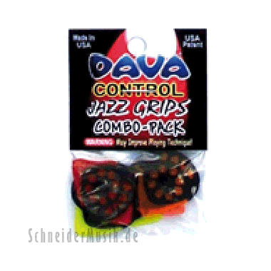 Dava Jazz Grips Picks Combo-Pack (6-pack)