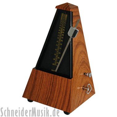 Catfish C-1 Mechanical Metronome with bell, light mahogany-coloured