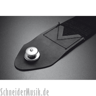 LOXX Security Lock Guitarra Eléctrica, cromo negro (1 par)