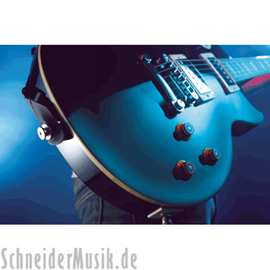 LOXX Security Lock Guitarra Eléctrica, cromo negro (1 par)