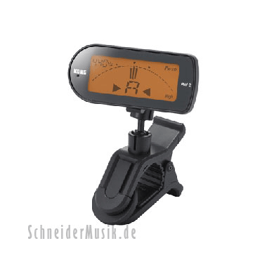 KORG AW-2G Chromatic Clip-On Guitar Tuner, black