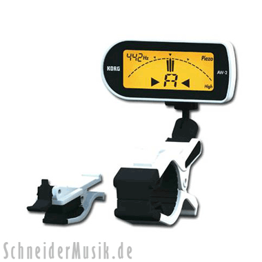 KORG AW-2WH Chromatic Clip-On Tuner, white