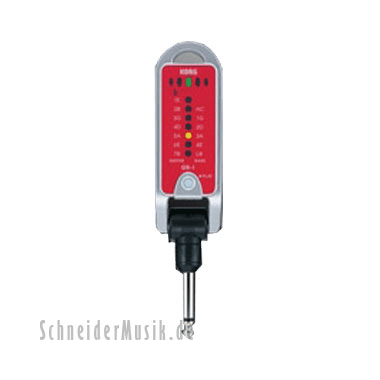KORG GB-1RD PitchJack Plug-In Tuner for Guitar/Bass red