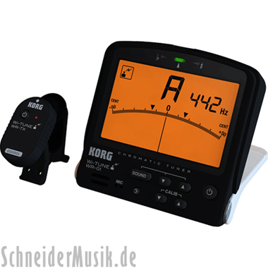 KORG WR-01 WiTune Wireless Tuner (incl. 2 clips) / Afinador, negro